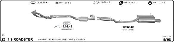 Imasaf 511000110 - Impianto gas scarico autozon.pro