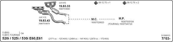 Imasaf 511000121 - Impianto gas scarico autozon.pro