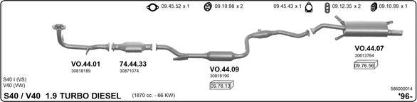 Imasaf 586000014 - Impianto gas scarico autozon.pro