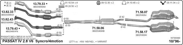 Imasaf 587000440 - Impianto gas scarico autozon.pro