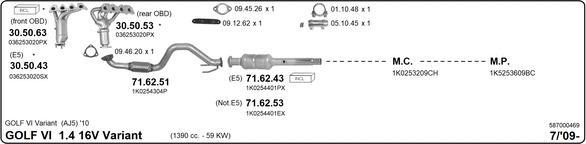 Imasaf 587000469 - Impianto gas scarico autozon.pro