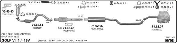 Imasaf 587000468 - Impianto gas scarico autozon.pro