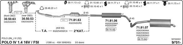 Imasaf 587000501 - Impianto gas scarico autozon.pro