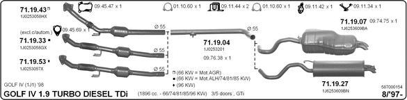 Imasaf 587000154 - Impianto gas scarico autozon.pro