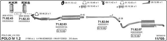 Imasaf 587000318 - Impianto gas scarico autozon.pro