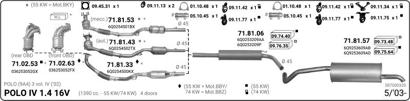 Imasaf 587000320 - Impianto gas scarico autozon.pro