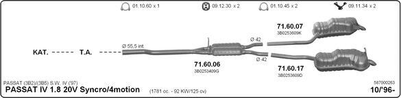 Imasaf 587000263 - Impianto gas scarico autozon.pro