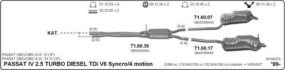 Imasaf 587000276 - Impianto gas scarico autozon.pro