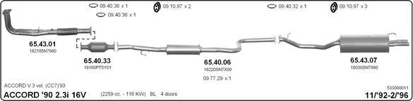 Imasaf 533000011 - Impianto gas scarico autozon.pro