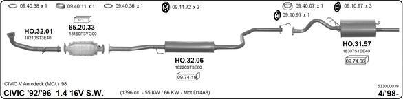 Imasaf 533000039 - Impianto gas scarico autozon.pro