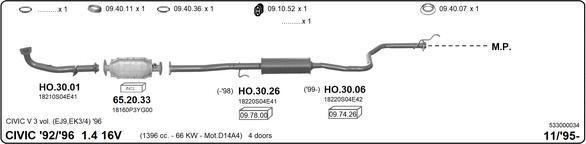 Imasaf 533000034 - Impianto gas scarico autozon.pro