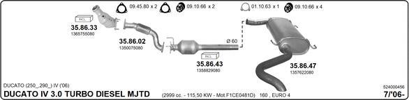 Imasaf 524000456 - Impianto gas scarico autozon.pro