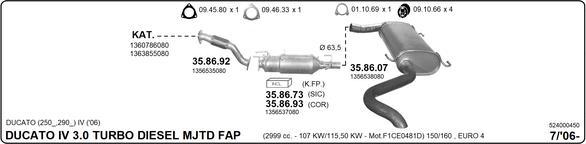 Imasaf 524000450 - Impianto gas scarico autozon.pro