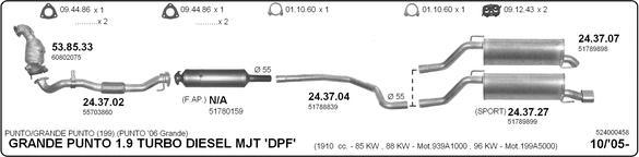 Imasaf 524000458 - Impianto gas scarico autozon.pro