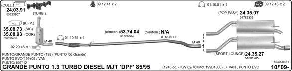 Imasaf 524000461 - Impianto gas scarico autozon.pro