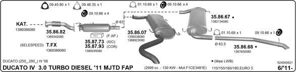 Imasaf 524000521 - Impianto gas scarico autozon.pro