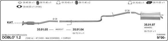 Imasaf 524000066 - Impianto gas scarico autozon.pro