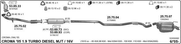 Imasaf 524000060 - Impianto gas scarico autozon.pro