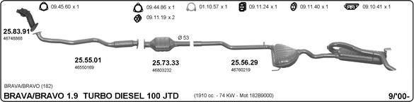 Imasaf 524000024 - Impianto gas scarico autozon.pro