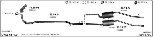 Imasaf 524000324 - Impianto gas scarico autozon.pro