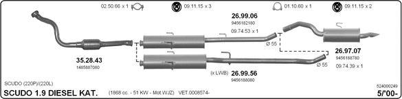 Imasaf 524000249 - Impianto gas scarico autozon.pro