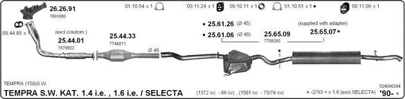 Imasaf 524000284 - Impianto gas scarico autozon.pro