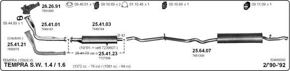 Imasaf 524000282 - Impianto gas scarico autozon.pro