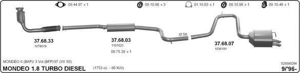 Imasaf 525000264 - Impianto gas scarico autozon.pro