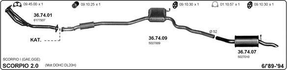 Imasaf 525000283 - Impianto gas scarico autozon.pro