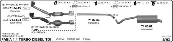 Imasaf 575000011 - Impianto gas scarico autozon.pro