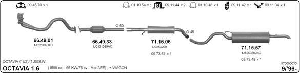 Imasaf 575000030 - Impianto gas scarico autozon.pro