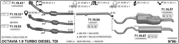 Imasaf 575000038 - Impianto gas scarico autozon.pro