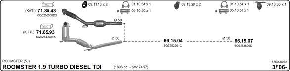 Imasaf 575000072 - Impianto gas scarico autozon.pro