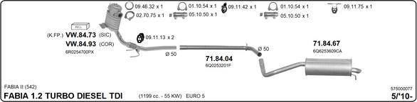 Imasaf 575000077 - Impianto gas scarico autozon.pro