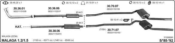 Imasaf 573000095 - Impianto gas scarico autozon.pro