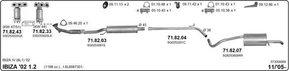 Imasaf 573000068 - Impianto gas scarico autozon.pro