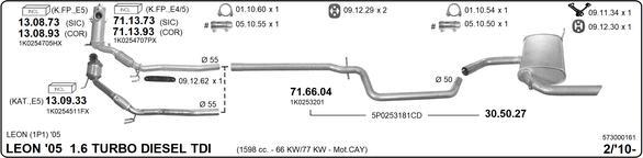 Imasaf 573000161 - Impianto gas scarico autozon.pro