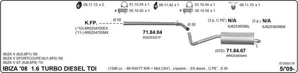 Imasaf 573000174 - Impianto gas scarico autozon.pro