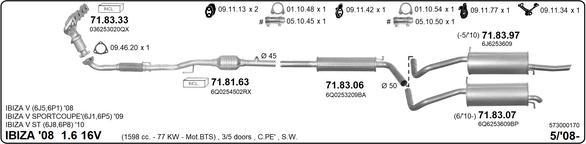 Imasaf 573000170 - Impianto gas scarico autozon.pro