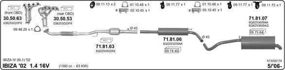 Imasaf 573000178 - Impianto gas scarico autozon.pro