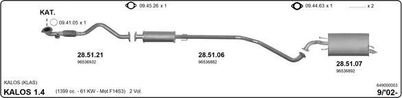 Imasaf 649000003 - Impianto gas scarico autozon.pro