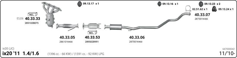 Imasaf 647000042 - Impianto gas scarico autozon.pro