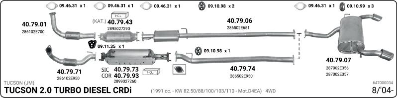 Imasaf 647000034 - Impianto gas scarico autozon.pro