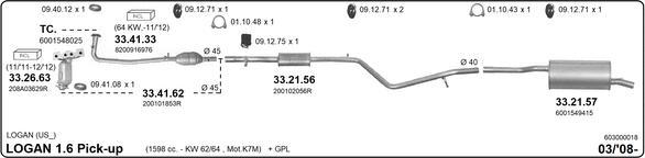 Imasaf 603000018 - Impianto gas scarico autozon.pro