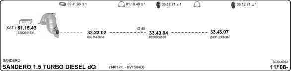 Imasaf 603000012 - Impianto gas scarico autozon.pro