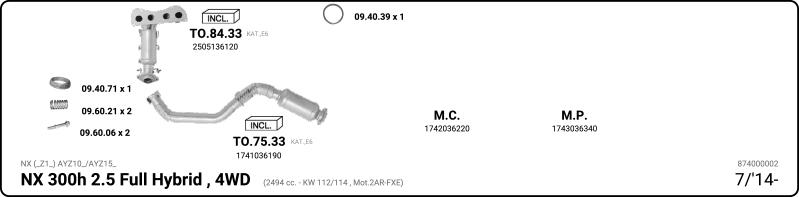 Imasaf 874000002 - Impianto gas scarico autozon.pro