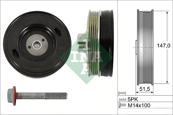 INA 544 0509 20 - Puleggia cinghia, Albero a gomiti autozon.pro