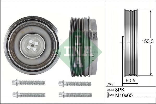 INA 544 0505 20 - Puleggia cinghia, Albero a gomiti autozon.pro