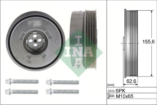 INA 544 0501 20 - Puleggia cinghia, Albero a gomiti autozon.pro