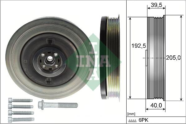 INA 544 0503 20 - Puleggia cinghia, Albero a gomiti autozon.pro